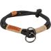 Trixie Zug-Stop Hundehalband Be Nordic L-XL Black/Sand-Comfortable dog collar for large & very large dogs with train limitation-Robust & Elegant-17295 Black/Sand L-XL