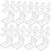 Didiseaon 40 Pcs Boxes Eye Shadow Box Blush for Cheeks Palette Clear Empty Eyeshadow Pallets Blush Box Make up 6x6cmx4pcs Transparentx4pcs