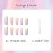 24 Pcs Almond Shaped False Nails with Glue | Green Purple Swirl Blue Purple Waves | Full Cover Acrylic Fake Nails | Nail Art for Women and Girls - Buy Online on GoSupps.com