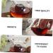 Zerodeko 2 Pcs Kitchen Oil Control Pot Honey Dispenser Container with Lid Oil Sealing Bottle Glass Caster Glass Storage Bottle with Cork Oil Dispenser Bottle Olive Oil Food Glass Bottle 11.5x10cmx2pcs Transparent Colorx2pcs - Buy Online on GoSupps.com