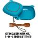 UCO 4-Piece Camping Mess Kit with Bowl, Plate, and 3-in-1 Spork Utensil Set - Blue | Essential Outdoor Dining Gear - Buy Online on GoSupps.com