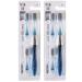 Zumaha loose medium-soft toothbrush 2-pack manual toothbrush for adults and children including 2 replacement toothbrush heads clean