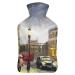 City Street Hot Water Bottle With Cover Plush Bed Bottle Hand Warmer For Adults And Children 26.5X15.3cm