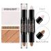 AZLESLOG Dual Cream Contour Stick - Highlight & Contour Bronzer Stick for Face Shaping - Ivory and Dark Coffee Shades - All Skin Types - Buy Online on GoSupps.com