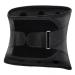 Self -warming back support adjustable pain relief in the lower lumbar belt in sciatica back pain herniated disc hernia stenosis of the spine prevention (color: black m/medium black