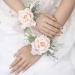 Campsis Handmade Pink Wrist Corsage Set for Wedding Prom Beach Photography - 2PCS - Buy Online on GoSupps.com