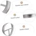 CABILOCK 8-Piece Metal Lid Toothbrush Holder - Glass Toothbrush Rack with Pumping Lids | Stylish Bathroom Accessories for Storage - Buy Online on GoSupps.com
