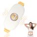 Heating pillows wireless period heating belt 4 adjustable temperature settings and 5 vibration massage stages best gift selection for birthday/women's day/Mother's Day.(White)