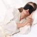 Alaska Bear Natural Silk Sleep Mask - Cool Soft Blindfold for Sleeping | Genuine Mulberry Silk | Hypoallergenic & Breathable | Non-Absorbent | Original Black - Buy Online on GoSupps.com