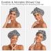 VVolf Large Waterproof Shower Cap for Women - Cute & Reusable - X-Large Black for Long Hair - Buy Online on GoSupps.com