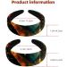 2 Pieces Headbands Women Hair Head Bands Butterfly with Fantasy Flowers Sparkle Trail at Night Non Slip Thick Padded Hairband Hair Band Hoops Vintage Thick Hair Wrap Multi-colored 7 - Buy Online on GoSupps.com