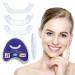 Fluktrix 2 pairs of temporary cosmetic tooth veners self-confident smile snap-in-veerers denture immediate dental repair set for covering missing teeth