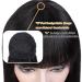 12 Inch Short Bob Human Hair Wig with Bangs - 150% Density, Natural Color - Non-Lace Machine Made - Buy Online on GoSupps.com