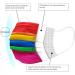 Rainbow Printed Disposable Face Masks for Kids/Adults - 50 PCS - High Breathability & Ventilation - Buy Online on GoSupps.com