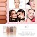 SUIOPPYUW 4 Colors Face Shading Foundation Powder Cheek Blush Makeup Contouring Cosmetics for Professional Beginner Type 1 - Buy Online on GoSupps.com