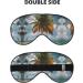 Palm Tree Tropical Print Unisex Sleep Mask | Double-Sided Eye Mask for Sound Sleep & Skin Care - Buy Online on GoSupps.com