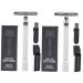 Beaupretty 2 sets manual rudder mustache razor body hair razor razor brush safety razor trimmer facial razor manual razor razi razor made of metal