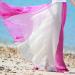 Sanahy Women's Gradient Chiffon Maxi Skirt - Hot Pink | Full/Ankle Length, Elastic Pleated Retro Style - Buy Online on GoSupps.com