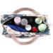 IGNPION Large Travel Toiletry Bag | Waterproof Makeup Organizer & Cosmetic Bag | Dark Blue Flower Pattern | Ideal for Swimming, Gym | Women's Travel Essential - Buy Online on GoSupps.com