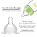 Matyz 8oz Glass Baby Feeding Bottle with Nipple - BPA Free, Easy to Hold & Clean - Green Lids - Wide Neck Breastmilk Bottle - Buy Online on GoSupps.com