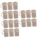 Baluue 18 Pcs Soap Bag Soap Exfoliating Pouch Portable Soap Saver Bag Exfoliating Sponge Cotton Linen Beige