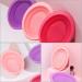 Makeup Brush Scrub Pad Portable Washing Tool Scrubber Brush Cleaner Tool Makeup Brush Cleaning Pad Foldable Bowl Cleaning Tools Folding Silicone Bowl Travel Bowl Silica Gel Make up - Buy Online on GoSupps.com