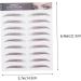 WOFASHPURET 18 Sheets Imitation Eco Eyebrow Sticker Makeup Caboodle Fake Eyebrows Decal Brown Transfer Stickers 21.5X14.5cmx2pcs Brownx2pcs - Buy Online on GoSupps.com