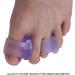 Silicone Toe Separators - 4 Pairs for Overlapping Toes - Purple Hallux Valgus Corrector & Bunion Straightener with Guaranteed Results - Buy Online on GoSupps.com