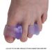 4 Pairs of Silicone Toe Separators & Spacers for Bunion Correction - Purple Hallux Valgus Straightener - Buy Online on GoSupps.com