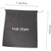 Beavorty 1pc Hair Dryer Storage Bag Canvas Cosmetic Bag Drawstring Closure Cover Practical Storage Pouch Rope 33x30cm Dark Grey - Buy Online on GoSupps.com