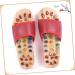 FRCOLOR 1 Pair Massage Slippers Foot Massager Shoe Men Slide Sandals Mens House Slippers Men s Sandals Man Sandals House Shoes for Men Shoes Sandals Mat Wooden Agate Leisure Shoes 36 EU Red - Buy Online on GoSupps.com