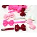 Tara Girls Self Hinge Bow Hair Barrettes 18-Piece Set in Pink Mix - Buy Online on GoSupps.com
