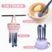 Buy 3 in 1 Silicone Makeup Brush Cleaner Mat & Bowl Drying Holder & Scrubber Tool for Easy Cleaning & Storage (Pink) | Fast International Shipping - Buy Online on GoSupps.com