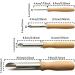 BLUECELL Pack of 4 Stainless Steel & Wood Clay Hole Cutters for Pottery & Sculpture - Buy Online on GoSupps.com