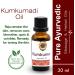 Ayumantra Organic Kumkumadi (Crocus Sativus) Oil - Beauty face Oil - 30ml - Buy Online on GoSupps.com