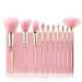8pcs Pink Crystal Makeup Brush Set | Soft Synthetic Hair | Glitter Cosmetic Tools for Foundation Concealer & Blusher - Buy Online on GoSupps.com