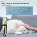 oneisall 2 in 1 Dog Grooming Clippers & Paw Trimmer Kit - Quiet Cordless Clippers for Pet Hair & Paws - Small Dogs, Cats - Gold & Black - Buy Online on GoSupps.com