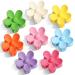 Tyfthui 8 Pieces Flower Hair Clips  Matte Daisy Hair Claw Clips for Women Thick Hair  8 Colors Cute Hair Clips  Non Slip Strong Hold Clips for Women Thin Hair  Hair Accessories for Women Girls Gifts (Color A)