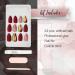 Ardell Nail Addict - Red Cat Eye | 24 Press-On Artificial Nails with Glue & File | Long Tips for Beautiful Fingernails - Buy Online on GoSupps.com