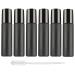 Essential Oil Roller Bottles, 6Pcs 10ml Black Glass Roller Bottles Vials Containers with Metal Roller Ball and black cap for Essential Oil Aromatherapy Perfume Cosmetic Skincare Liquid, 1 Dropper