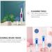 2pcs Facial Cleansing Brush Set - Remove Blackheads & Deep Clean | Electric Face Cleaning Brush Head & Sponge - Blue & White - Buy Online on GoSupps.com