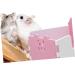 VANZACK 1pc Hamster Toilet Hamster Pee Training Chinchilla Toilet Small Animal Bath Cage Pet Toilet PVC 15x10cm Pink - Buy Online on GoSupps.com