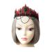 Lurrose Halloween Gothic Crown Vampire Queen Hairband Lace Headband Mesh Power Headwear for Girls