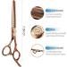 FOGOSP 7 Professional Dog Thinning Shears | Double Sided 48 Teeth Blender Scissors | 25% Thinning Rate Japan 440C (Bronze) - Buy Online on GoSupps.com