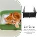 POPETPOP Cat Litter Box Enclosure : 1 Set Cat Litter Box Splash Guard Cat Litter Box Shields Litter Box Screen Privacy for Pet Toilet 35X35X0.2cm - Buy Online on GoSupps.com