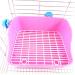 BESPORTBLE Rabbit Potty Trainer Hamster Litter Chinchilla Potty Trainer Corner Lacework Potty Trainer Cage Pink - Buy Online on GoSupps.com
