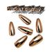 Bronze Chrome Press on Nails - Medium Almond & Stiletto | Bling Design Glossy Mirror Metal Acrylic - Perfect for Daily Party Wear | Stick on Nails for Women & Girls - Buy Online on GoSupps.com