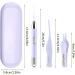 Earwax Cleaner Kit | Ear Wax Picker Rechargeable Cleaning Spoon with Light Visible Earwax Cleaning Digger Curette for Adults Children Salon Home Spa Taro Purple - Buy Online on GoSupps.com