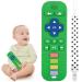 WUJUN Silicone Teething Toys for Infant Toddlers Remote Control Shape Teethers for Babies Chew Toys Relief Soothe Babies Gums Set BPA Free/Freezable/Dishwasher and Refrigerator Safe (Green)