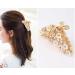 Vintage Metal Rhinestone Hair Claw with Imitation Pearl - Large Size Hair Clip for Women (Gold-A) - Buy Online on GoSupps.com